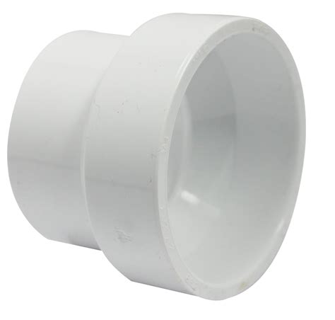Canplas 193022 PVC DWV Reducing Coupling, 2 x 1-1/2-Inch, White ...