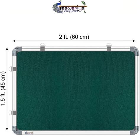 Saawariya Study Point Notice Board 1.5x2 feet / Pin Up Display Board ...