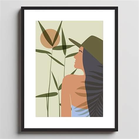 COLOSSAL ART HOUSE Geometric Art Framed Poster Wall Painting for Living ...