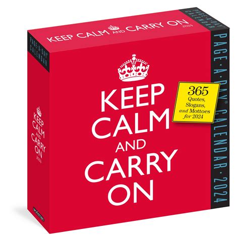 Buy Keep Calm and Carry On Page-A-Day 2024: 365 Quotes, Slogans, and ...