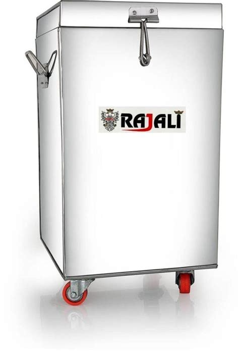 Rajali Tin Deep Storage Box | Grocery Container Box With Wheel 25 kg ...