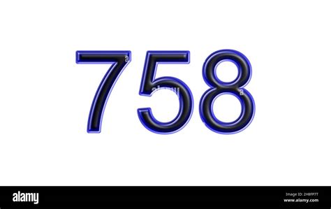 758 Number logo icon design vector image. Number logo icon design ...