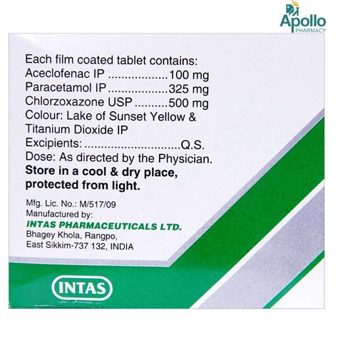 Hifenac-MR Tablet 10's Price, Uses, Side Effects, Composition - Apollo ...