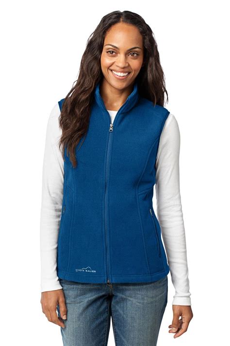 Eddie Bauer Embroidered Women's Fleece Vest - Queensboro