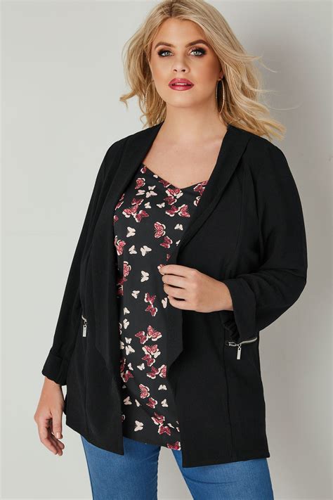 Plus Size Blazers | Yours Clothing | Plus size blazer, Clothes, Black ...