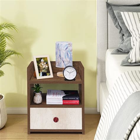 Amazon Brand â€“ Umi Engineered Wood Small Side Table With Drawer ...