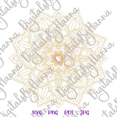 Buy Mandala SVG Files for Cricut Pochoir Mandala Stencil SVG Online in ...