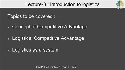 Image result for Logistics Lectures