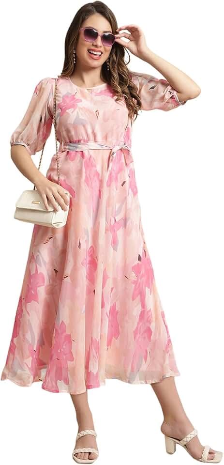 Amazon.in: Pinks - Women's Dresses / Women's Dresses & Jumpsuits ...