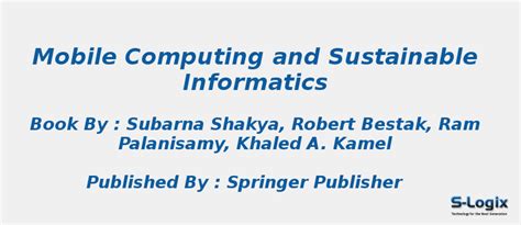 Leading Research Books in Mobile Computing,Sustainable Informatics | S ...