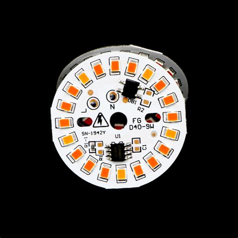 [Multiple Colors] 9-Watt 20-LEDs AC DOB Led Circular PCB for Led Bulbs