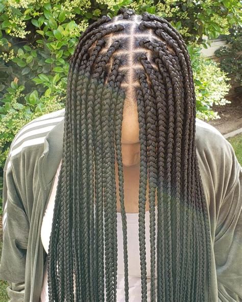 Image result for Braids with Middle Part Tutorial