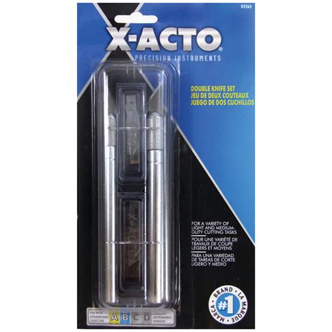 Buy X-Acto Double Knife Set, #1 Precision and #2 Medium-Weight Knives ...