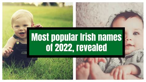 Most POPULAR Irish names of 2022, REVEALED
