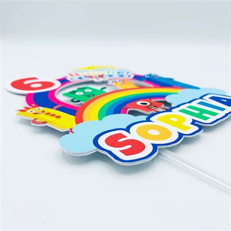 Buy Numberblocks Cake Topper, Numberblocks Inspired Cake Topper ...