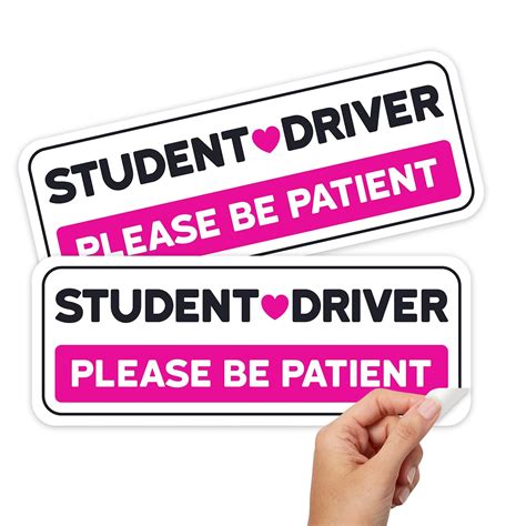 Amazon.com: Stickios Non-Magnetic Student Driver Stickers - Removable ...