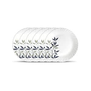 Buy La Opala Novo Collection, Opal Glass Full Plate Set 6 pcs, Silken ...