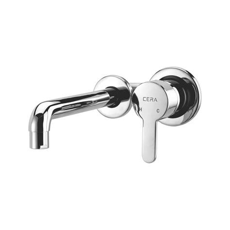 Chesley Single Lever Wall mounted basin mixer wall flange -BuildersMART