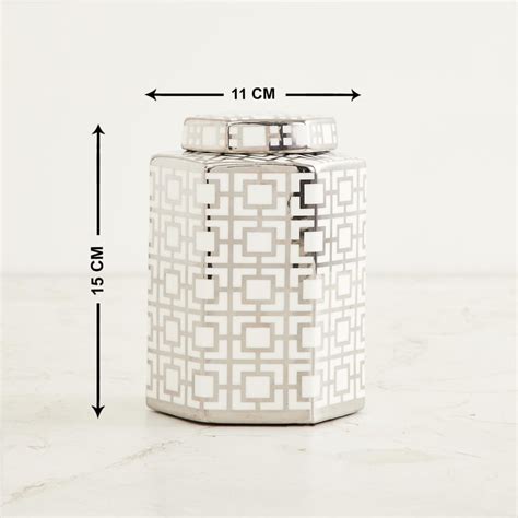 Buy Splendid Decal Decor Jar with Lid from Home Centre at just INR 1199.0