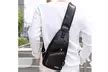 Up To 83% Off on Men Women Sling Chest Bag Lea... | Groupon Goods