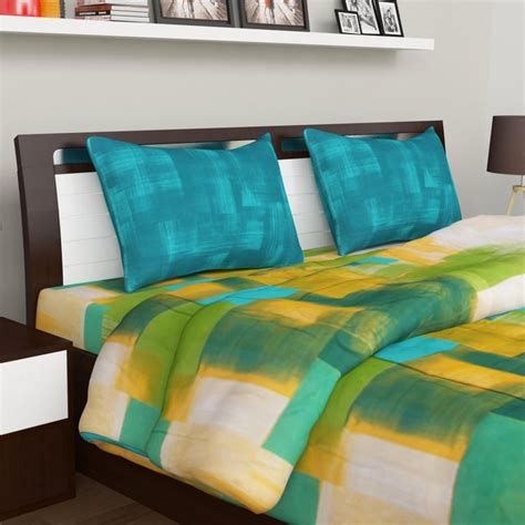 Buy SPACES Miami Bedding Set with Comforter - 4 Pcs from SPACES at just ...