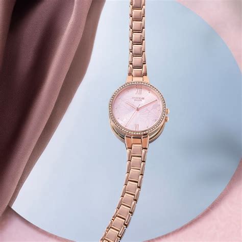 Buy Online Sonata Poze Quartz Analog Pink Dial Metal Strap Watch for ...