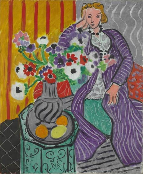 Purple Robe And Anemones - Posters by Henri Matisse | Buy Posters ...