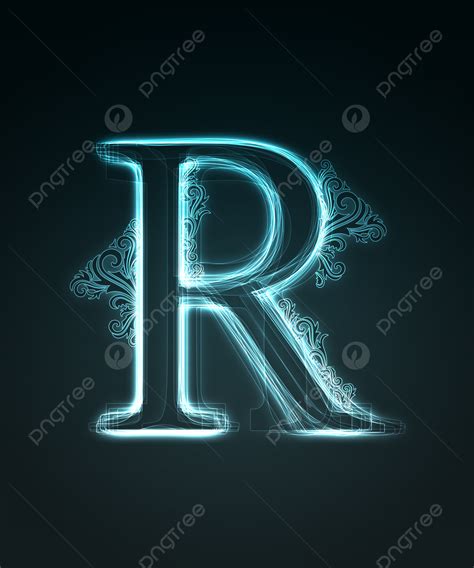 Glowing Font Shiny Letter R Symbol Background Modern Photo And Picture For Free Download - Pngtree
