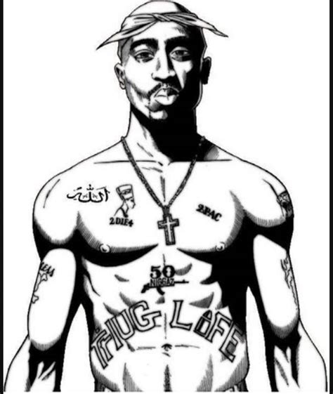 Tupac Portrait Drawing 的图像结果