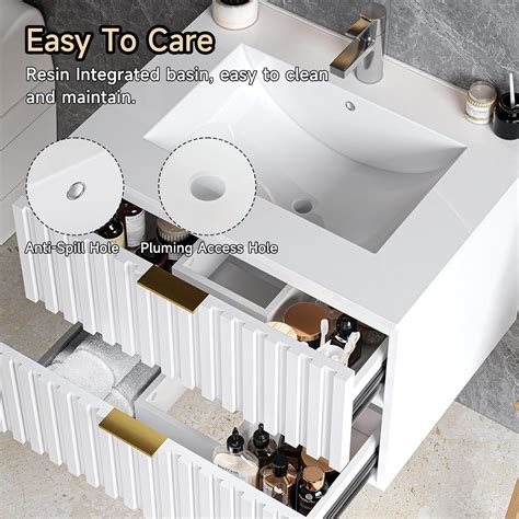 ONBRILL 24 Inch Bathroom Vanity with Sink Combo, Floating India | Ubuy