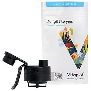 Vitapod Go Lid Sport Top Starter Kit - Reusable Water Bottle & Water ...