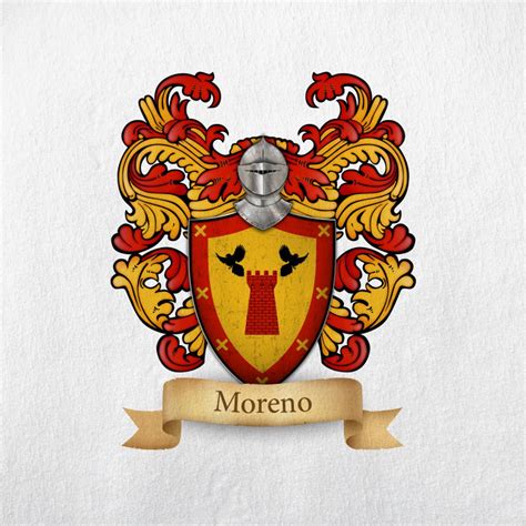 Moreno Family Crest - Print - Etsy