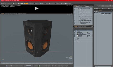 3D Surround Sound Speaker Black model | 3D Molier International