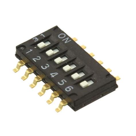 A6H-6101 Omron | Omron 6 Way Surface Mount DIP Switch SPST, IP40 | 233 ...