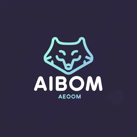 LOGO Design for AIBeOm Minimalistic Werewolf Cartoons on Clear ...