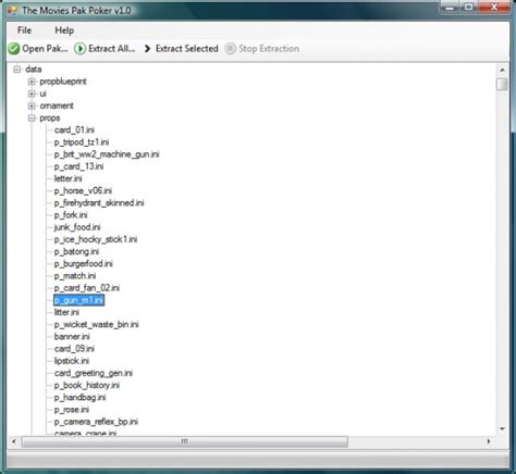 Open Pak File 的图像结果