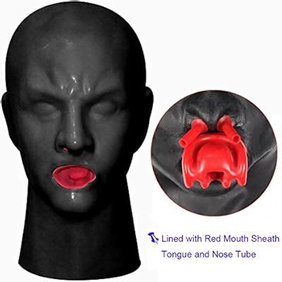 EXLATEX Anatomical Latex Mask with Red Mouth Sheath India | Ubuy