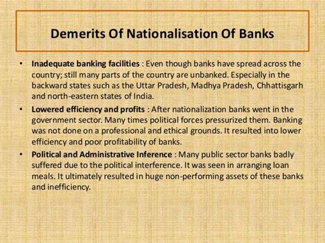 NATIONALISATION OF BANKS - Bank Exams