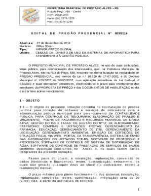 PROPONENTE: (NOME COMPLETO) Doc Template | pdfFiller