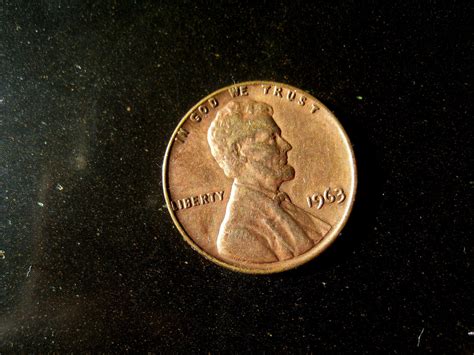 USA 1 Cent 1963 Penny Coin Rare Vintage Copper Real Genuine - Etsy
