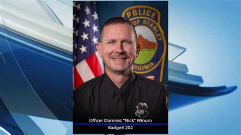 U.S., Va. flags lowered to half staff to honor Officer Winum