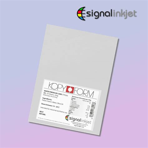 Buy Edible Wafer Card (0.65 - 0.70 Mm) For Cake Toppers 25 Sheets A4 ...