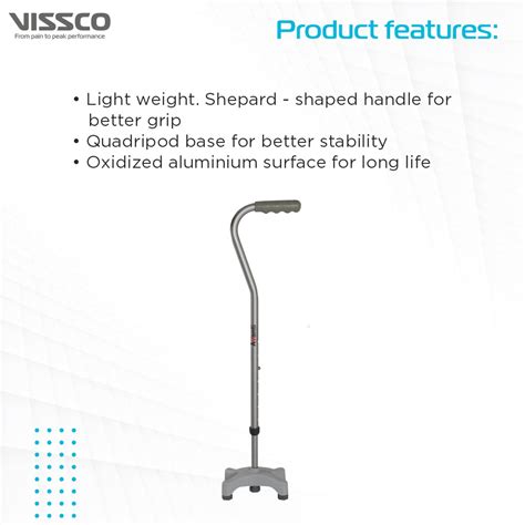 Avanti Sheperd Shape Quadripod Stick for Physically Challeged | Light ...