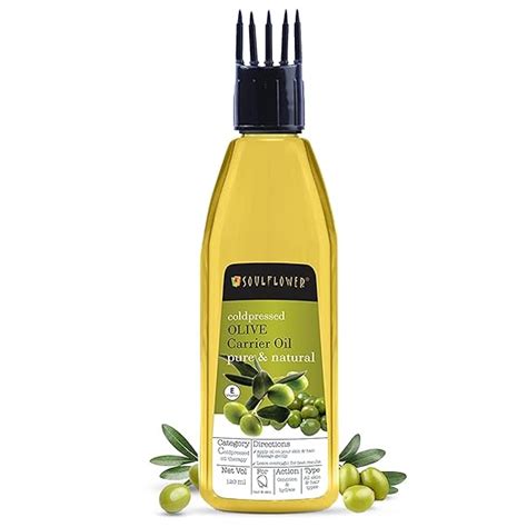 Buy Soulflower Olive Hair Oil |Cold pressed, Hair Growth, Skin ...
