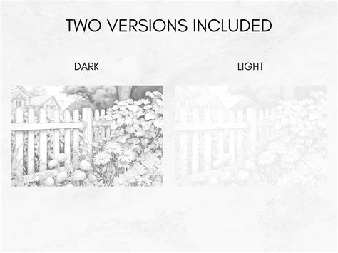 25 Coloring Pages, Country Fences Coloring Book for Adults Grayscale ...