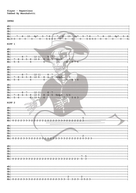 Masuka Guitar | Slayer - Repentless || Tab by Masuka Dotti