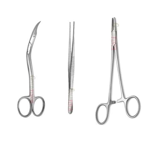 GOLDFINCH Needle holder 6 Inch, Suture scissor, dissecting non toothed ...