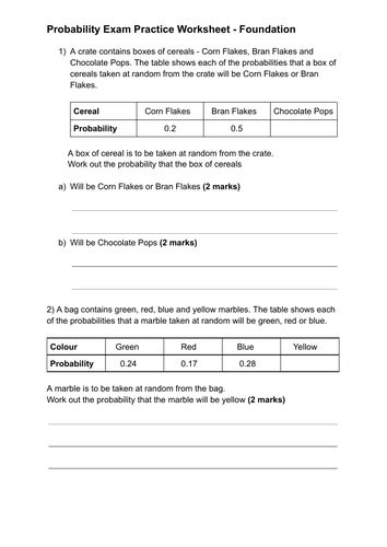 Image result for Probability Exam Questions Edexcel
