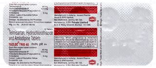 Tazloc Trio 40 Tablet – Hypertension Therapy