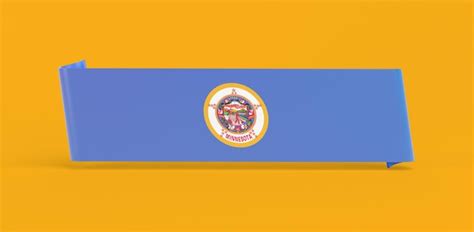 Minnesota flag banner | Premium Photo